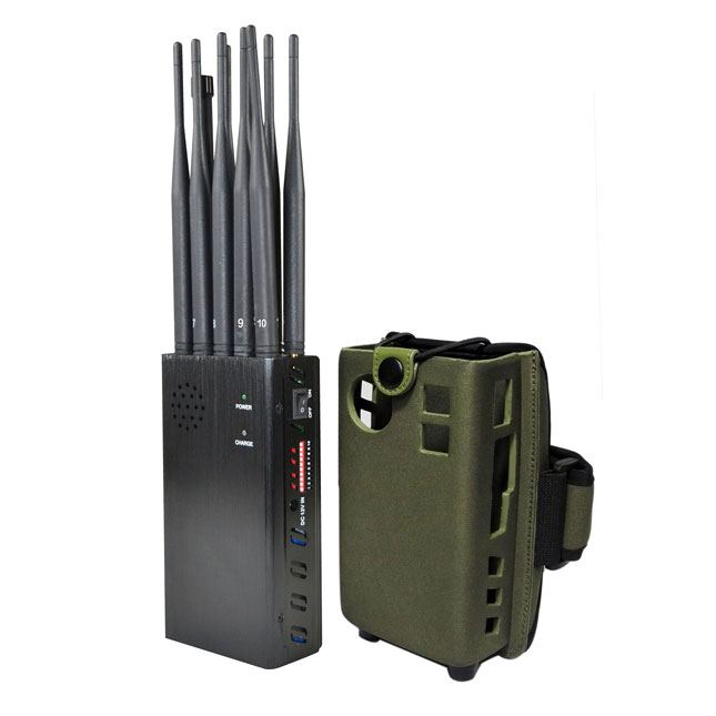 Portable 10 antennas jammer